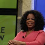 Oprah Winfrey at the live TV show.