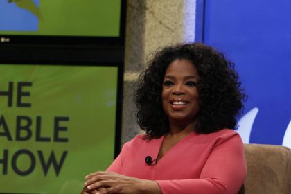 Oprah Winfrey at the live TV show.