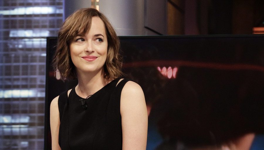 Dakota Johnson in a live show.