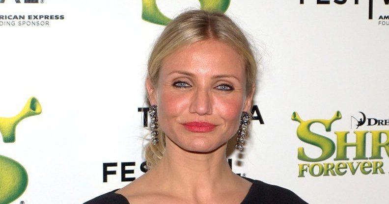 Cameron Diaz at a movie premiere.