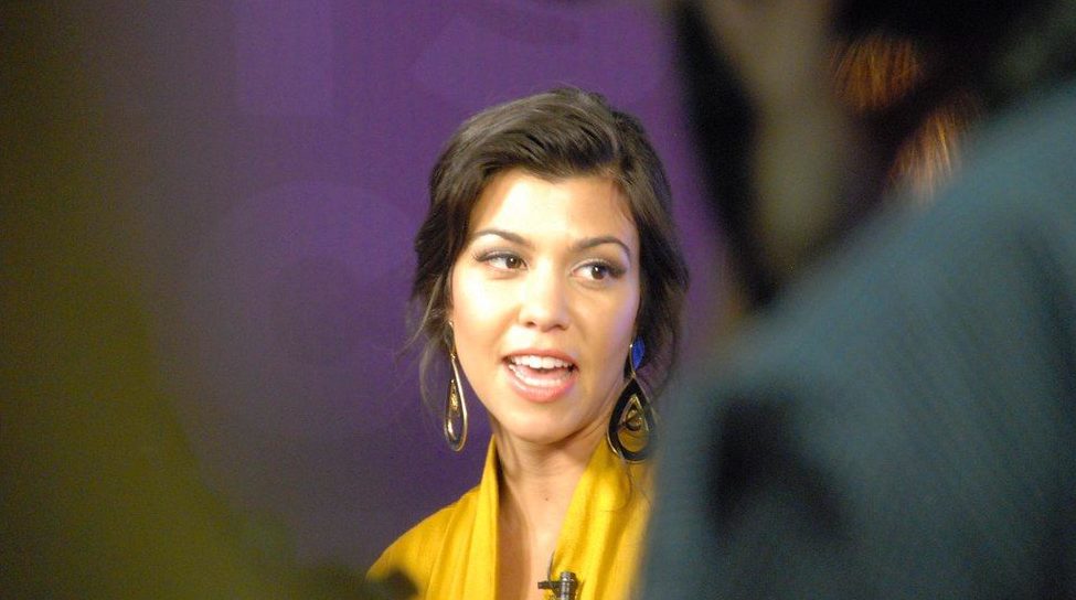 Kourtney Kardashian at an event.