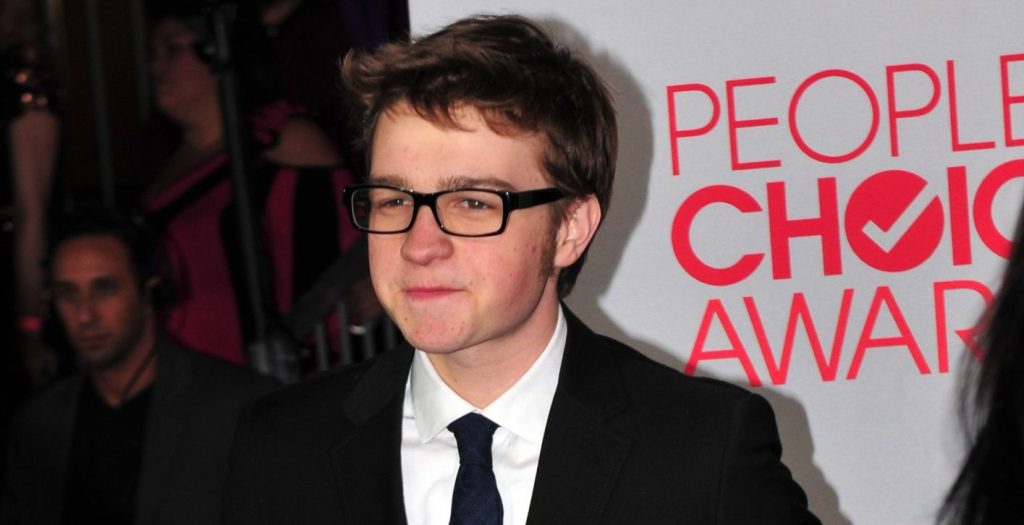 Angus T. Jones at an award show.
