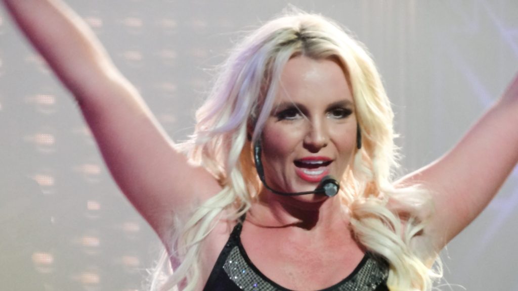 Britney Spears performs at the concert.