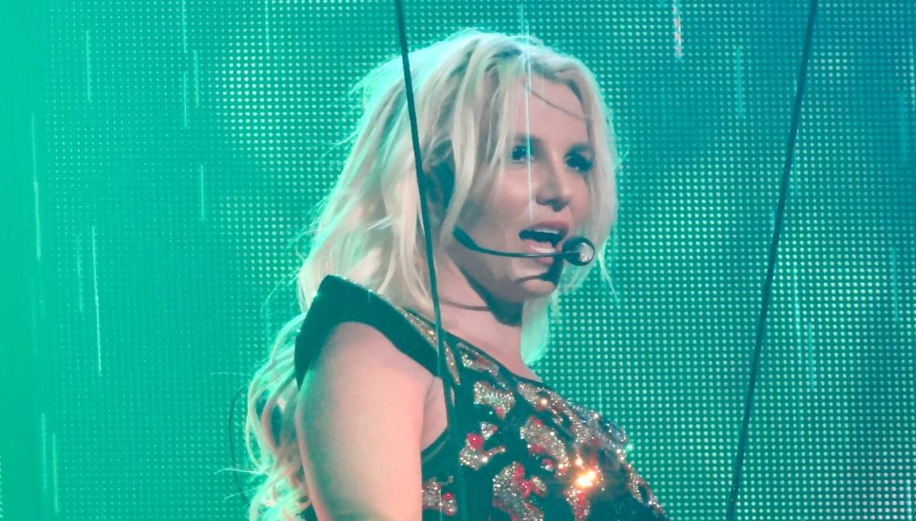 Britney Spears performs at the concert.