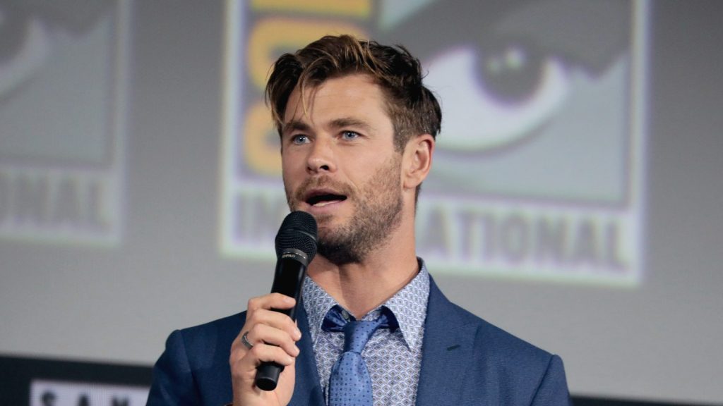 Chris Hemsworth at the press conference.