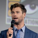 Chris Hemsworth at the press conference.
