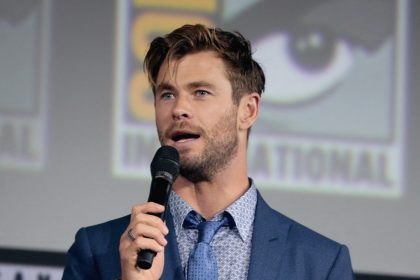 Chris Hemsworth at the press conference.