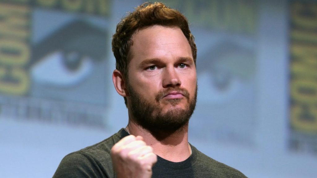Chris Pratt at the press conference.