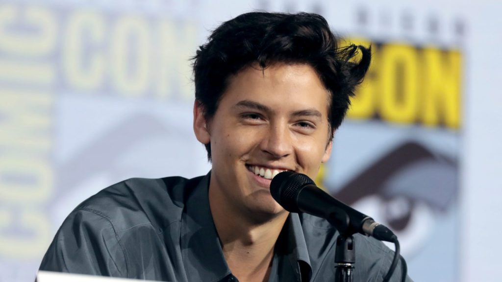 Cole Sprouse at the press conference.