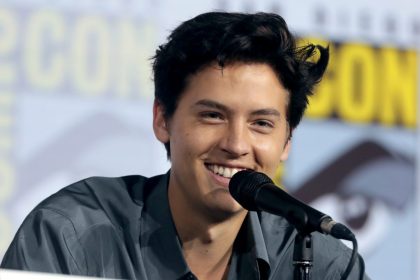 Cole Sprouse at the press conference.