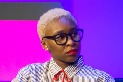 Cynthia Erivo at the press conference.
