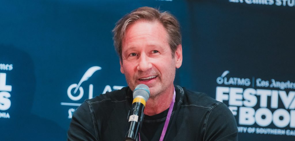 David Duchovny at the press conference.
