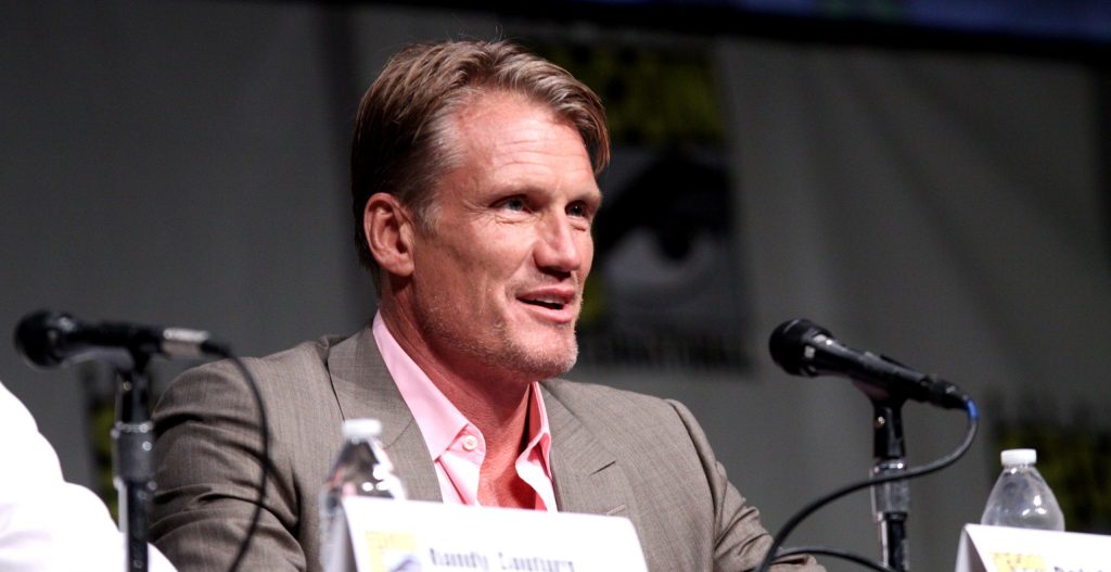 Dolph Lundgren at the press conference.