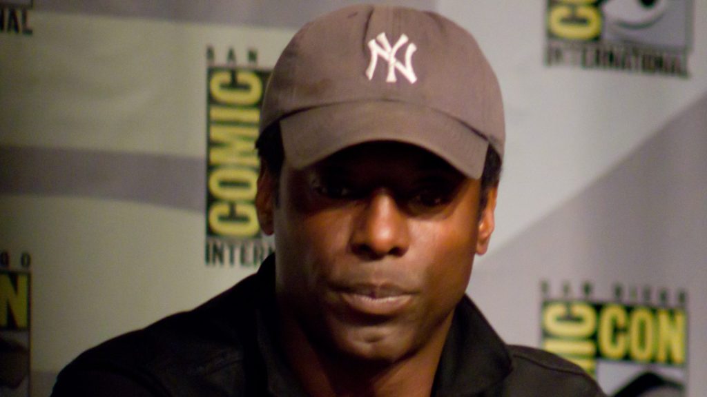 Isaiah Washington at the press conference.