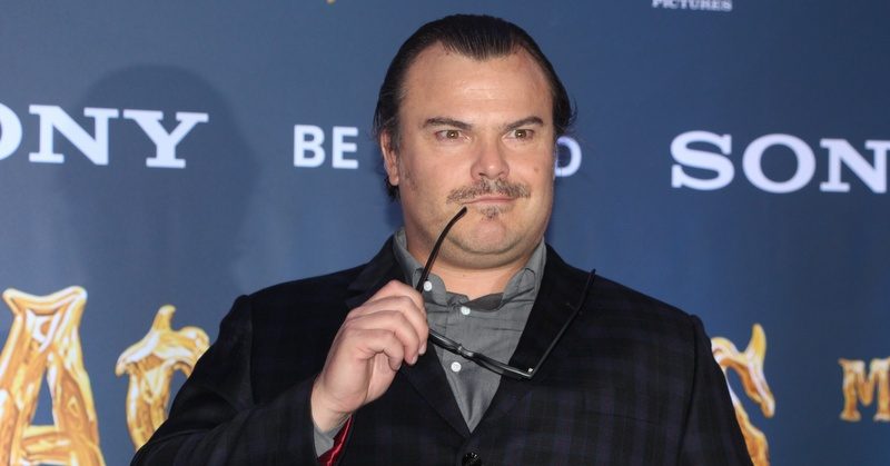 Jack Black at the movie premiere.