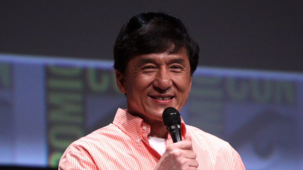 Jackie Chan at the press conference.