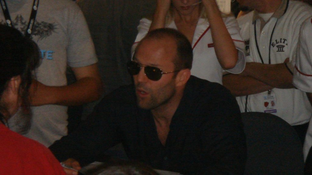 Jason Statham at the press conference.