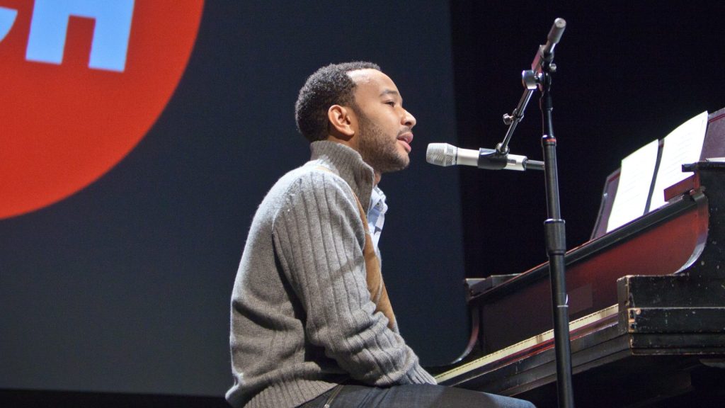 John Legend performing at the PopTech Conference