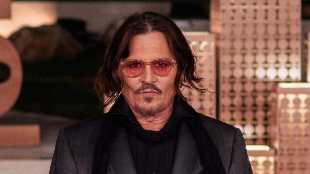 Johnny Depp at the red carpet event.