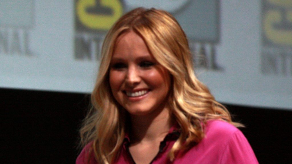 Kristen Bell at the press conference.