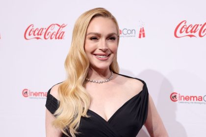 Lindsay Lohan at the red carpet event.