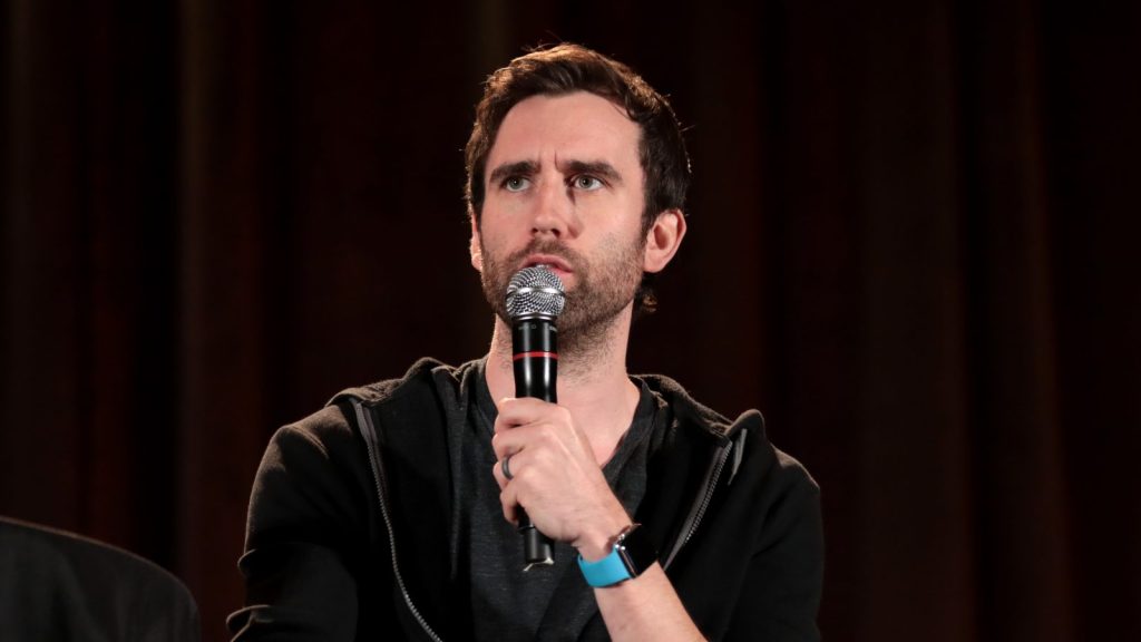 Matthew Lewis at the press conference.