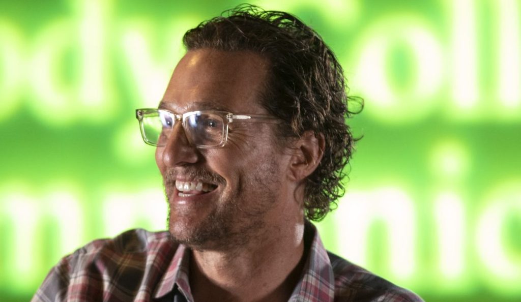 Matthew McConaughey at a conference.