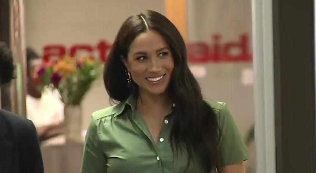 Meghan Markle visiting Action Aid.