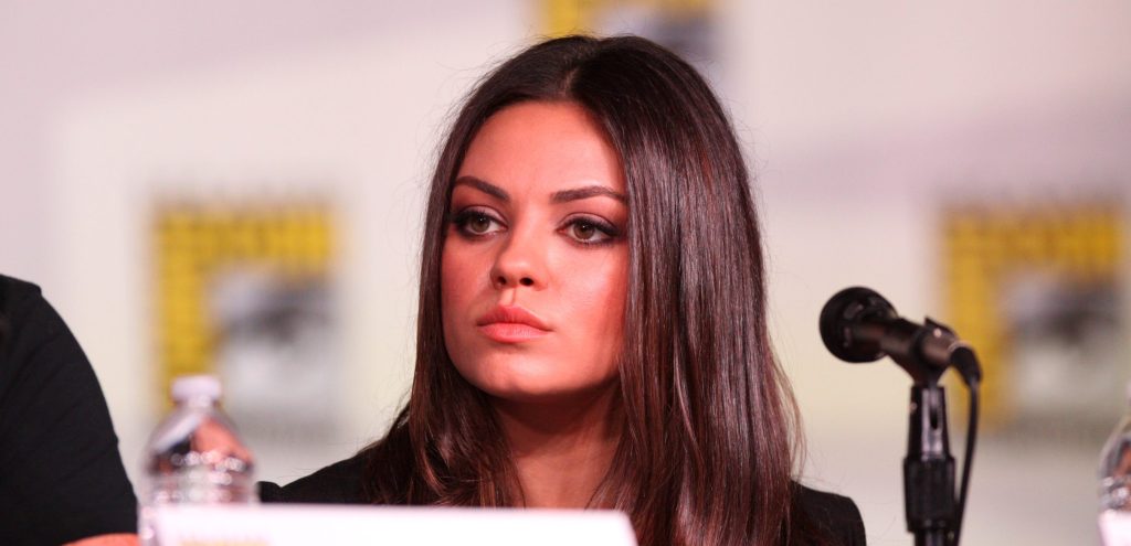 Mila Kunis at the press conference.