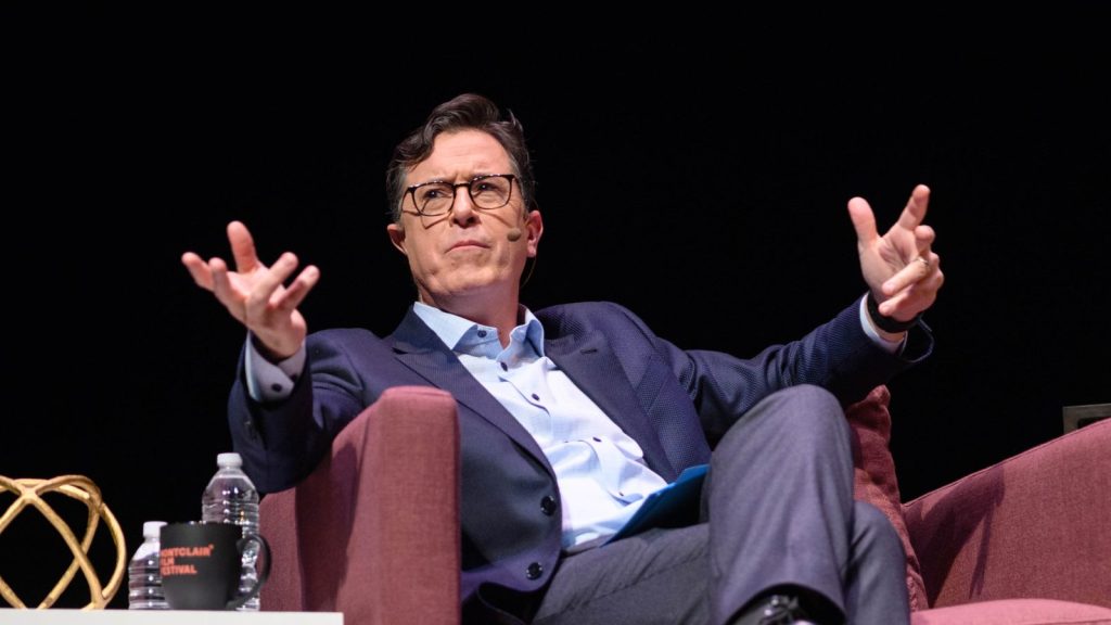 Stephen Colbert at an event.