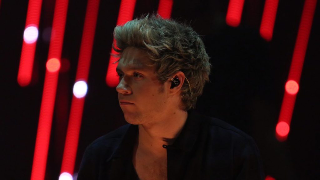 Niall Horan performing at the live concert.