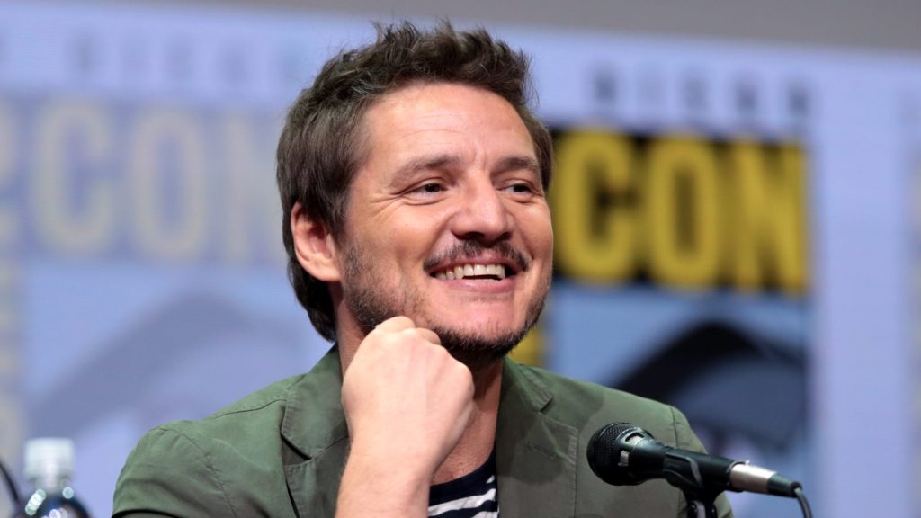 Pedro Pascal at the press conference.