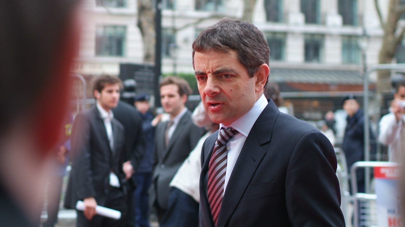 Rowan Atkinson at an event.