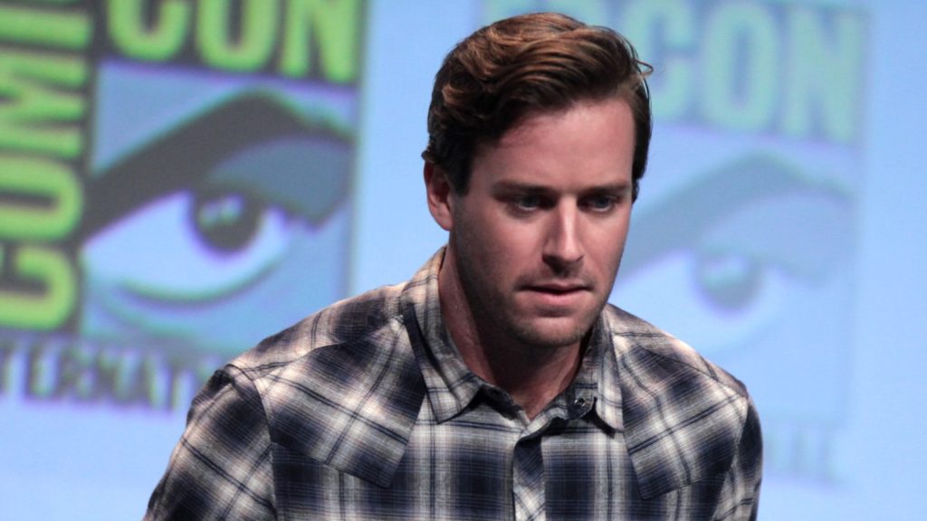 Armie Hammer at the press conference.