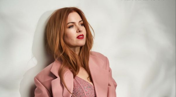 Isla Fisher during a photoshoot for a brand.
