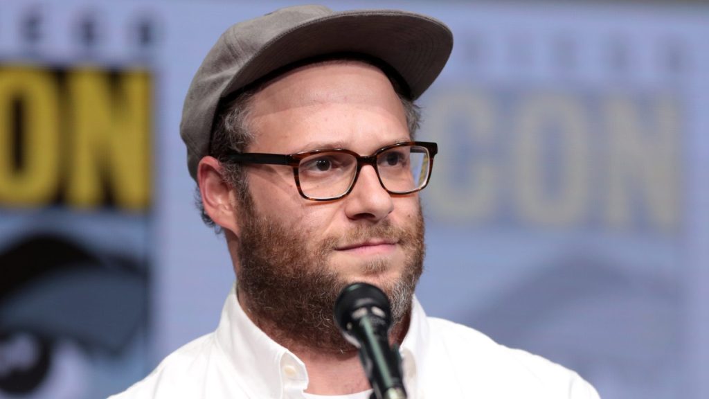 Seth Rogen at the press conference.