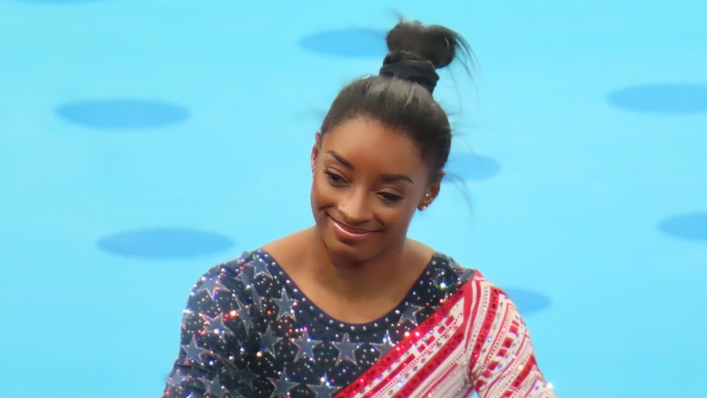 Simone Biles at the Olympics tournament