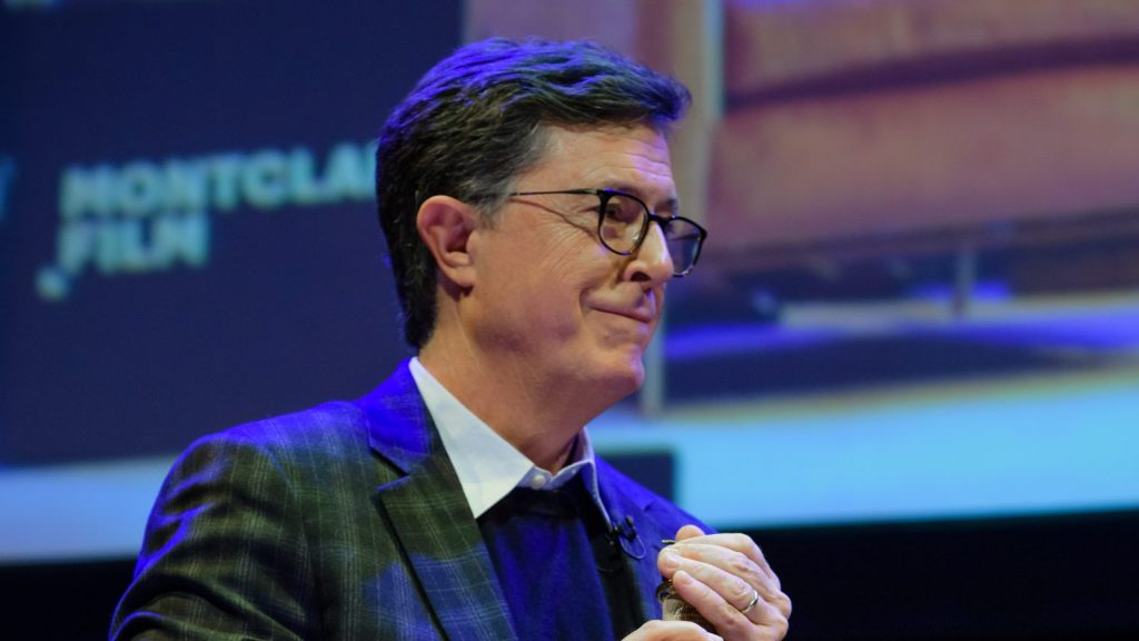 Stephen Colbert at the live event.