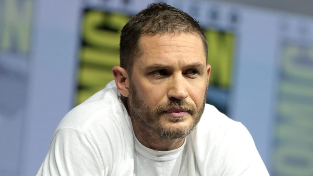 Tom Hardy at the press conference.