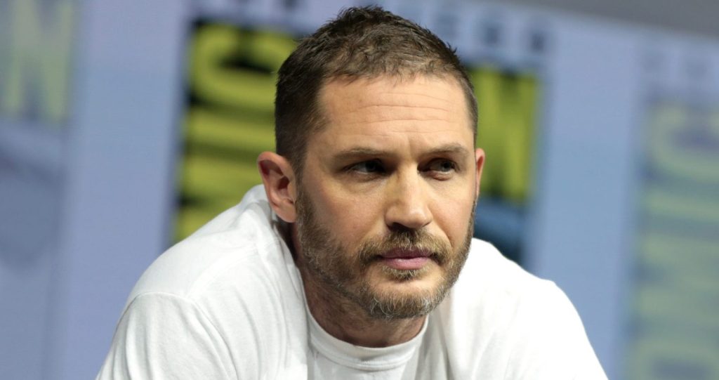 Tom Hardy at the press conference.
