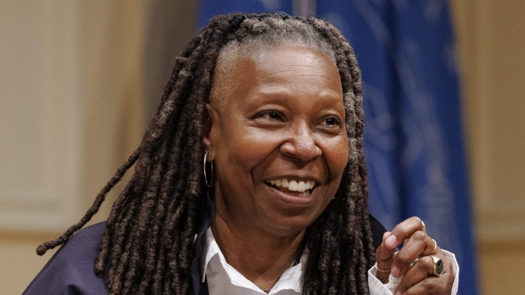 Whoopi Goldberg at the press conference.