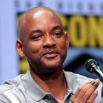 Will Smith at the press conference.