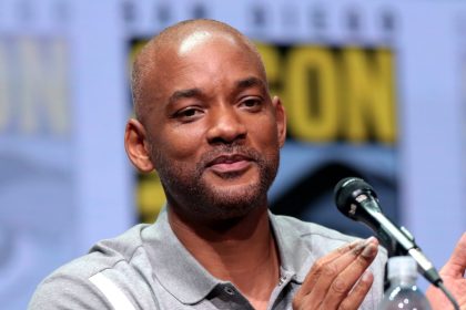 Will Smith at the press conference.