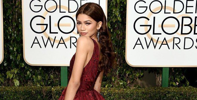 Zendaya at the Golden Globes award show.