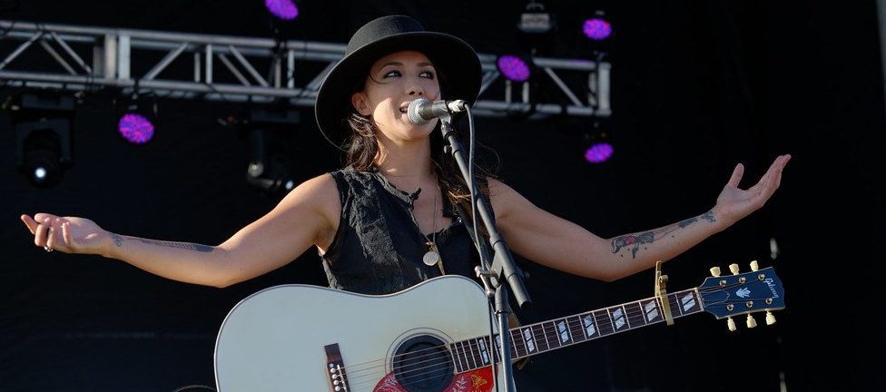 Michelle Branch performing live at the concert.