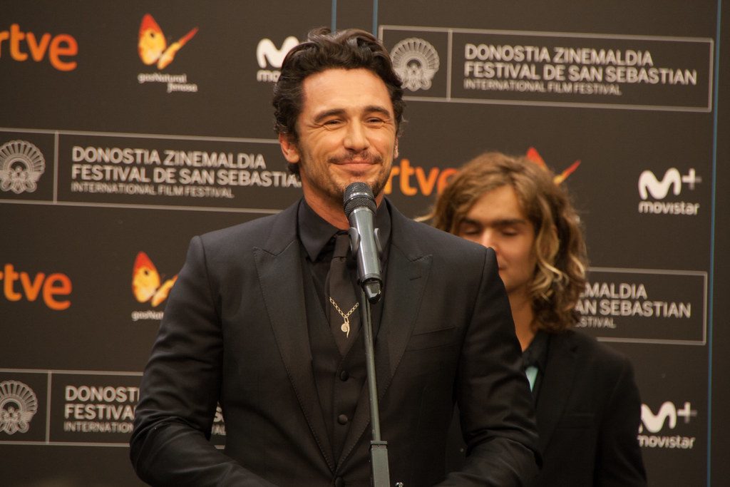 James Franco at the press conference.