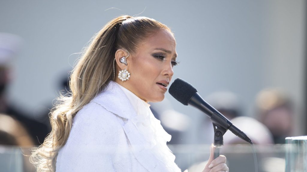 Jennifer Lopez at the US Capitol.