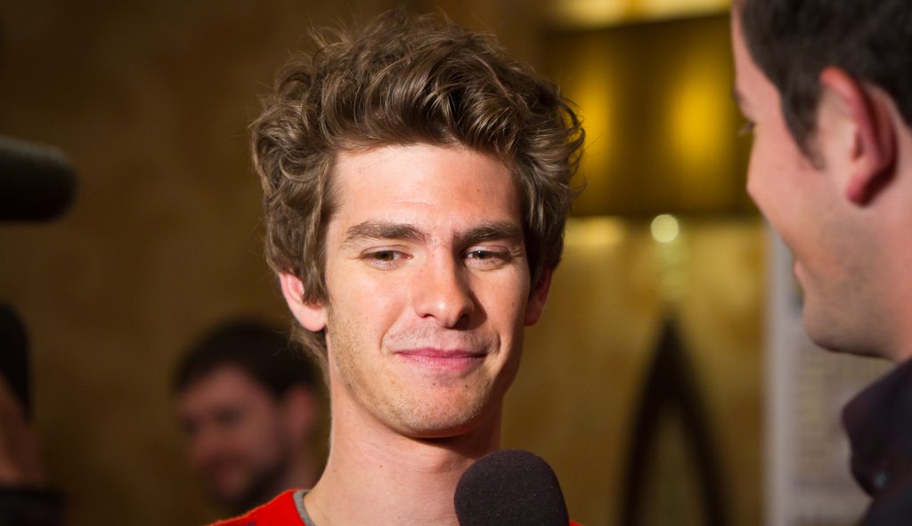 Andrew Garfield at the press.