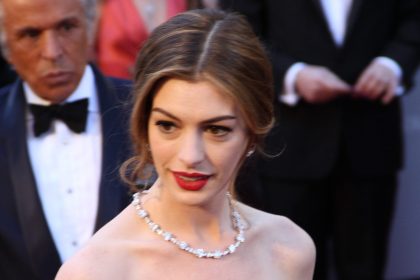 Anne Hathaway at the red carpet event.