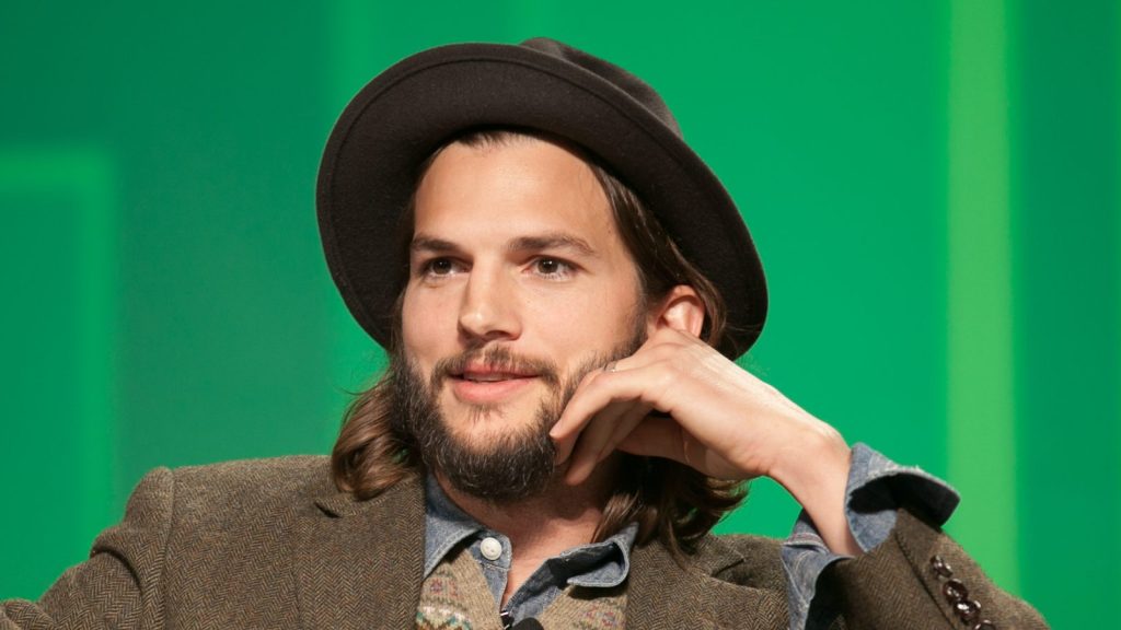 Ashton Kutcher at the press conference.